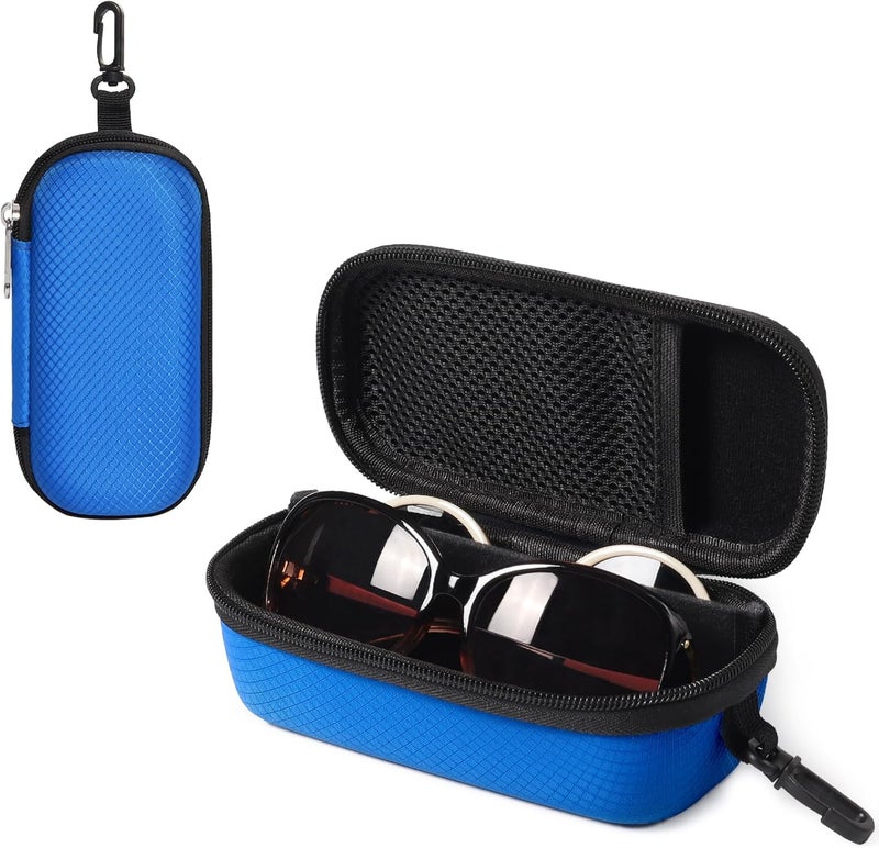Bukere Double Eyeglasses Case with Adjustable Slots, EVA Hard-shell Travel Dual Glasses Sunglasses Organizer for Men Women - Image 1